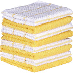 Yellow Check / Dish Cloths / 12