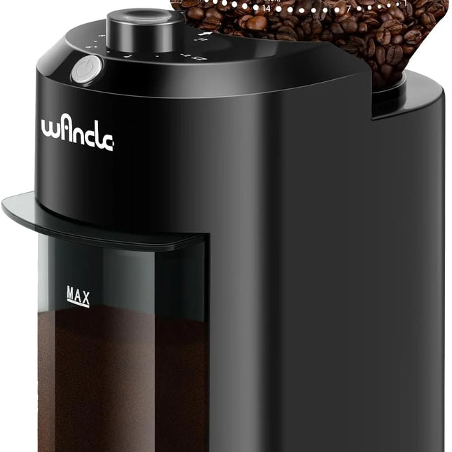 Electric Burr Coffee Grinder - Adjustable with 28 Precise Grind Settings for 12 Cups - Professional Coffee Bean Grinder