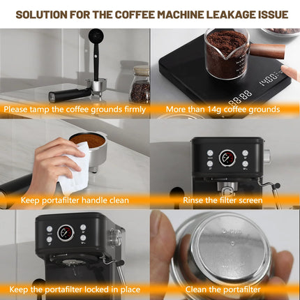 Espresso Machine 20 Bar, Espresso Coffee Maker with Milk Frother Steam Wand Compatible for NS Original Capsules for Latte,Cappuccino,Espresso- Black