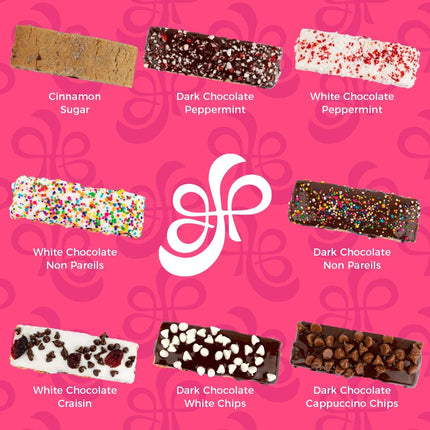 Indulgent Gluten-Free Biscotti Cookies Gift Basket – Perfect Holiday Treats for Thanksgiving, Christmas, and New Year (8 Assorted Pieces)