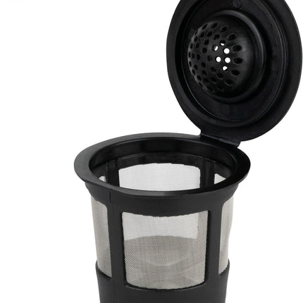 4 Reusable for K-Cups Filter - for Keurig 1.0 Brewers, Eco-Friendly Universal Fit Refillable Single Cup Coffee Filters, Stainless Steel Mesh Filter, Black