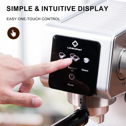 Professional 20 Bar Espresso Machine with Milk Frother - Perfect for Barista-Quality Coffee at Home!