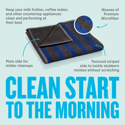 Microfiber Milk Frother Coffee and Espresso Machine Cloth Cleaner