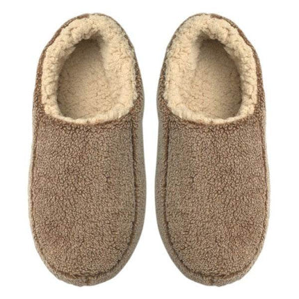 Indulge Your Feet with Sherpa Tan - Cozy Men's Sherpa House Slippers