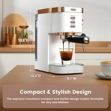 Professional 20 Bar Espresso Machine with Milk Frother - Brew Cafe-Quality Coffee at Home!