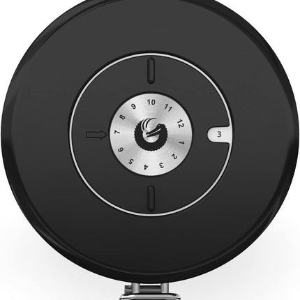 Coffee Canister, Stainless Steel Airtight Coffee Containers for Ground Coffee with Date-Tracker, Co2-Release Valve, Measuring Scoop & Travel Jar - Medium, 16 Oz, Silver