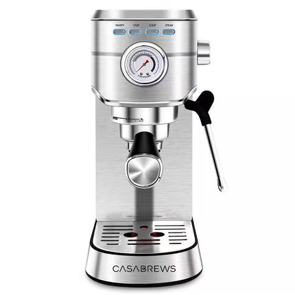 Cm5418-20Cups Silver Stainless Steel Espresso Machine with Milk Frother