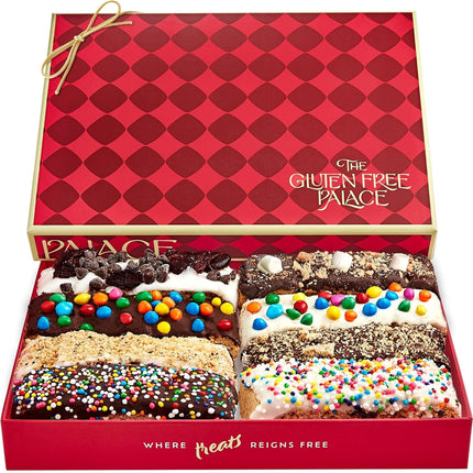 Indulgent Gluten-Free Biscotti Cookies Gift Basket – Perfect Holiday Treats for Thanksgiving, Christmas, and New Year (8 Assorted Pieces)