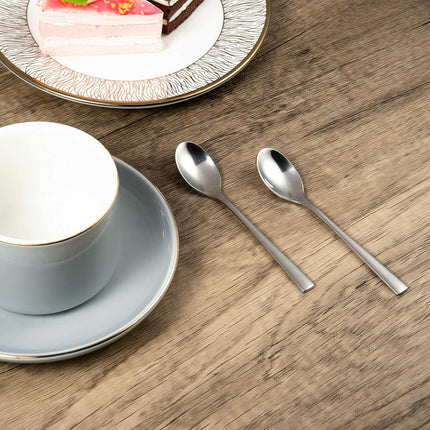 Espresso Spoons SUS304 Stainless Steel Turkish Tea Spoons 5.5 Inch Demitasse Espresso Spoons Set of 6