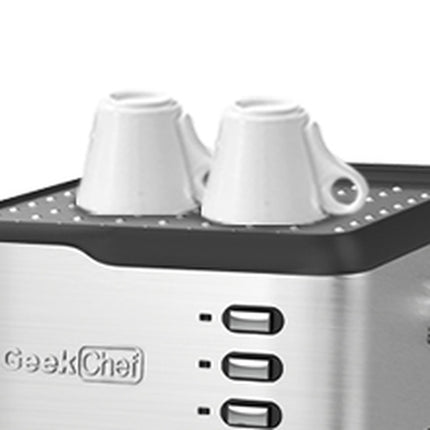 Geek Chef Espresso Machine, Espresso&Cappuccino Latte Maker 20 Bar Coffee Machine Compatible with ESE POD Capsules Filter&Milk Frother Steam Wand, 950W, 1.5L Water Tank,Ban on Amazon