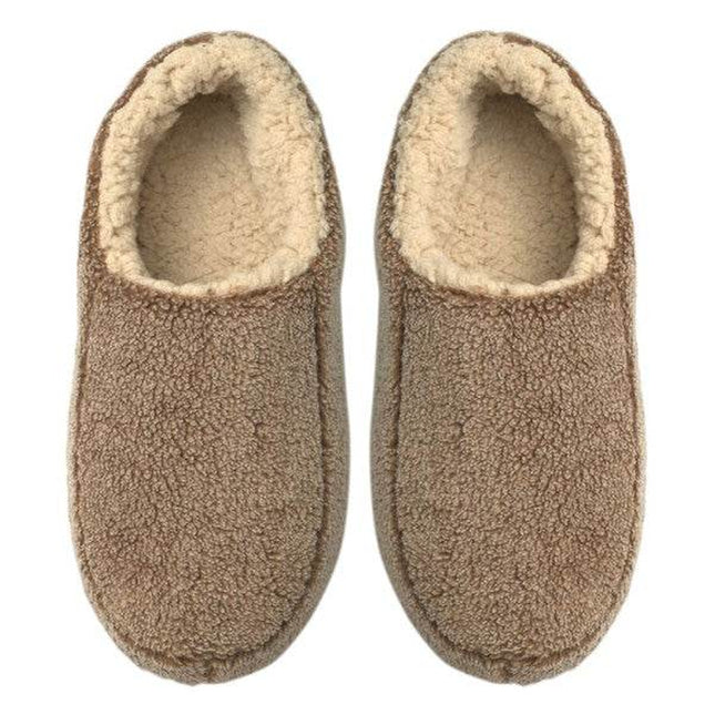 Indulge Your Feet with Sherpa Tan - Cozy Men's Sherpa House Slippers