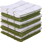 Green Check / Dish Cloths / 12