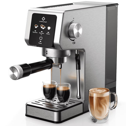 Professional 20 Bar Espresso Machine with Milk Frother - Perfect for Barista-Quality Coffee at Home!