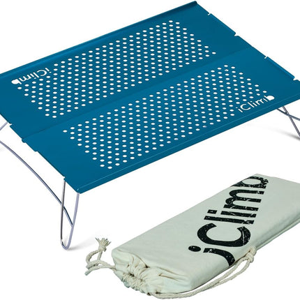 Mini Solo Folding Table Ultralight Compact for Backpacking Camping Hiking Beach Picnic (Silver, Mini)