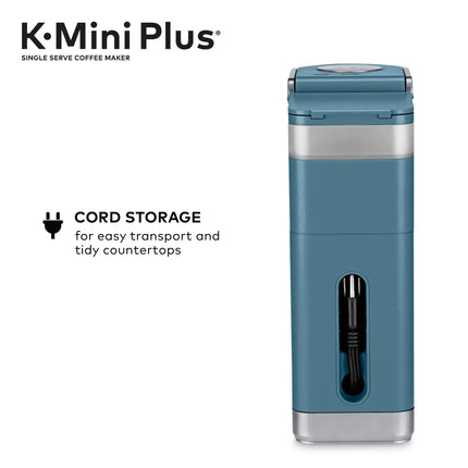 K-Mini plus Single Serve K-Cup Pod Coffee Maker, Evening Teal