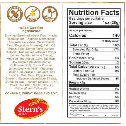 Italian Cookies | Fancy Bakery Cookies | Gourmet Cookies | Perfect for Birthdays, Holidays & All Occasions | Dairy, & Nut Free | 12 Oz  2 Pack (Italian Fancy Cookies)