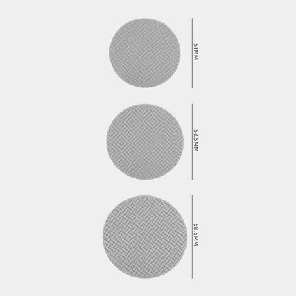 Ultra-Thin 0.2Mm Coffee Filter Mesh 58.5Mm 53.5Mm 51Mm Espresso Puck Screen Reusable Portafilter Filter for Espresso Machine