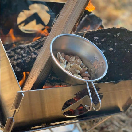 CAMPINGMOON 2Pcs/4Pcs Set Stainless Steel Camping Sierra Cup 310Ml (4Pcs Set)