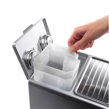 De'Longhi ECP3630 15 Bar Espresso Machine - Sleek Silver Design, Adjustable Cup Shelf, Milk Frother & Removable Water Reservoir