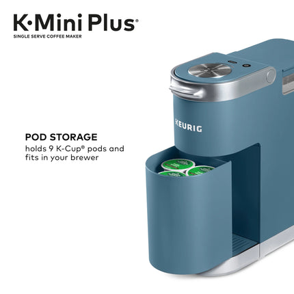 K-Mini plus Single Serve K-Cup Pod Coffee Maker, Evening Teal