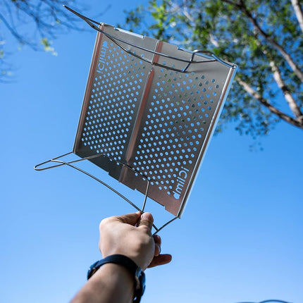 Mini Solo Folding Table Ultralight Compact for Backpacking Camping Hiking Beach Picnic (Silver, Mini)