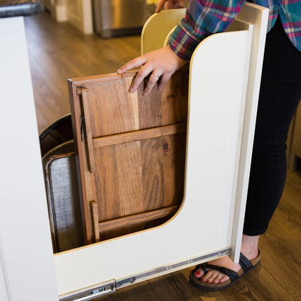 Acacia Wood Rectangular Bed Tray with Stand in Natural Finish Brown, One Size