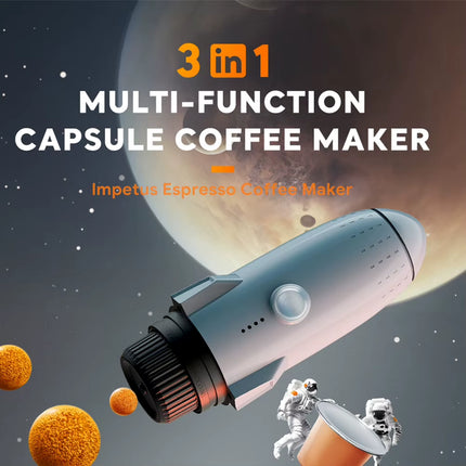 3-In-1 Coffee Brewing Machine Multifunctional Electric Espresso Coffee Machine Manual Espresso Maker for Travel Caravan Hiking