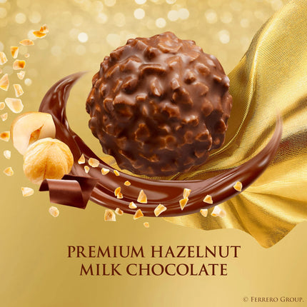 , Premium Milk Chocolate Hazelnut, Individually Wrapped, 24 Count Holiday Chocolate Gift Box, 10.6 Oz