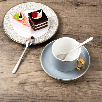 Espresso Spoons SUS304 Stainless Steel Turkish Tea Spoons 5.5 Inch Demitasse Espresso Spoons Set of 6