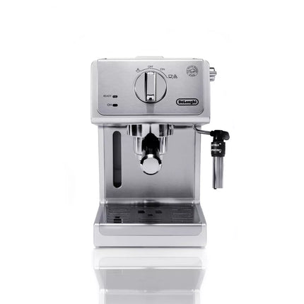 De'Longhi ECP3630 15 Bar Espresso Machine - Sleek Silver Design, Adjustable Cup Shelf, Milk Frother & Removable Water Reservoir