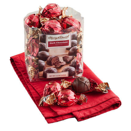 Dark Chocolate Truffles, Gourmet Dark Chocolate Candy, Rich Creamy Centers, All Occasion Chocolate Gift Basket for Adults, Appreciation, Thank You, 12Oz