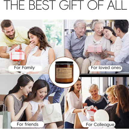 Scented Candles, Lavender Candles for Home, Organic Candles Non Toxic, Soy Candles, Canned Candles for Home Scented, Fall Scented Candles, Stress Relief, Meditation, Yoga (Lavender 7Oz)