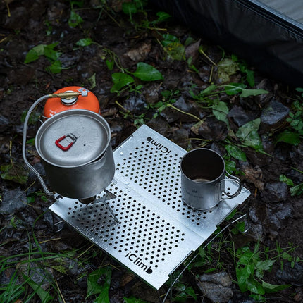 Mini Solo Folding Table Ultralight Compact for Backpacking Camping Hiking Beach Picnic (Silver, Mini)