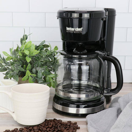 12-Cup 900-Watt Coffee Maker in Black
