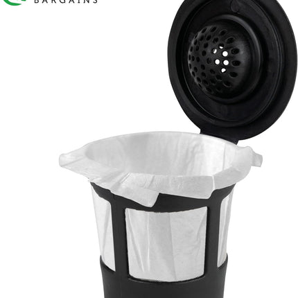 4 Reusable for K-Cups Filter - for Keurig 1.0 Brewers, Eco-Friendly Universal Fit Refillable Single Cup Coffee Filters, Stainless Steel Mesh Filter, Black