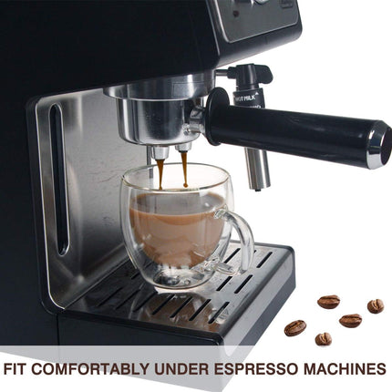 Glass Espresso Cups, Set of 2 6Oz Double Wall Thermo Insulated Shot Cups with Handle, Coffee Mugs for Cappuccino, Great Gift for Coffee Lovers