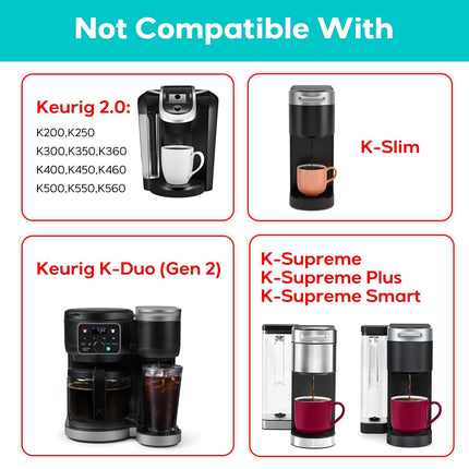 CASABREWS Reusable K Cups Coffee Pods for Keurig Universal Stainless Steel R