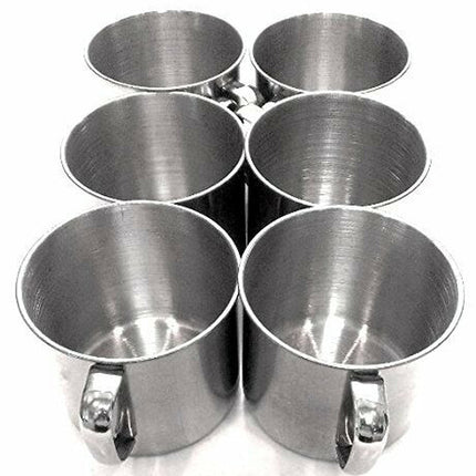 6 Pack Stainless Steel Coffee Soup Mug Tumbler Camping Mug Cup 12Oz