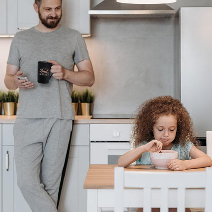 Gifts for Dad -  Best Dad in the World Coffee Mug, Fathers Day Gifts, Dad Mug, Dad Christmas Gifts, Dad Birthday Gifts, 14 Fl Oz Black Coffee Mugs Ceramic Coffee Mug Tea Cup