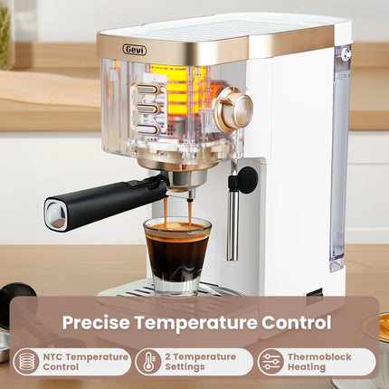 Professional 20 Bar Espresso Machine with Milk Frother - Brew Cafe-Quality Coffee at Home!