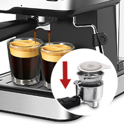Geek Chef Espresso Machine, Espresso&Cappuccino Latte Maker 20 Bar Coffee Machine Compatible with ESE POD Capsules Filter&Milk Frother Steam Wand, 950W, 1.5L Water Tank,Ban on Amazon