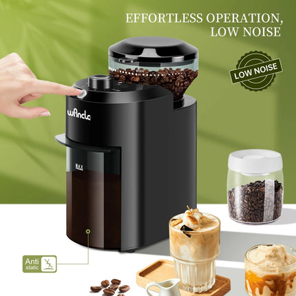 Electric Burr Coffee Grinder - Adjustable with 28 Precise Grind Settings for 12 Cups - Professional Coffee Bean Grinder