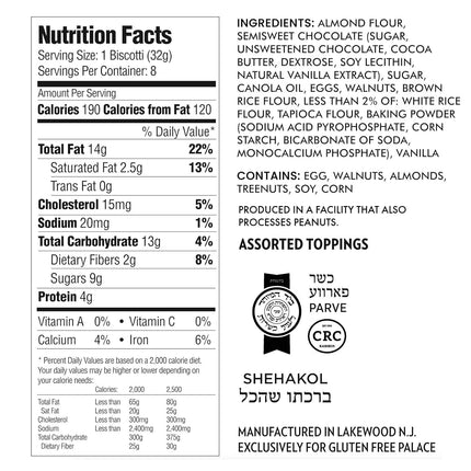 Indulgent Gluten-Free Biscotti Cookies Gift Basket – Perfect Holiday Treats for Thanksgiving, Christmas, and New Year (8 Assorted Pieces)