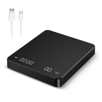 Digital Scale,  3Kg/0.1G Coffee Scale Rechargeable Pour-Over Digital Coffee Scale with Touch Sensor Precise Scale for Kitchen Home Office