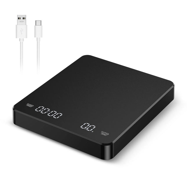 Digital Scale,  3Kg/0.1G Coffee Scale Rechargeable Pour-Over Digital Coffee Scale with Touch Sensor Precise Scale for Kitchen Home Office