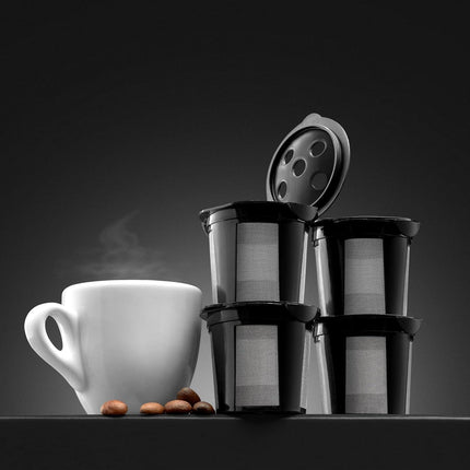 Premium Black Refillable K-Cups for Keurig K Supreme plus and Slim Models