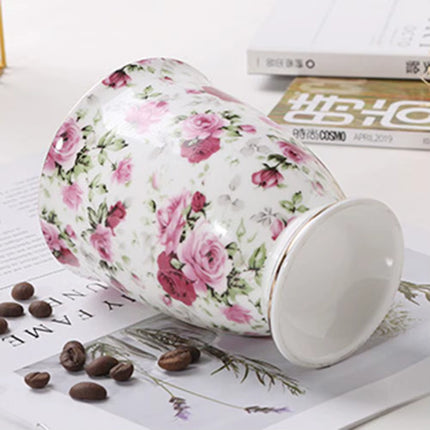 300Ml Ceramic Coffee Cup Patterned Tea Milk Coffee Mug for Tea Porcelain Travel Cup Large Capacity Ceramic Nice Gifts