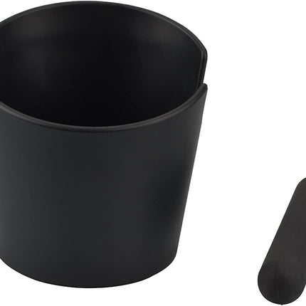 Coffee Knock Box 4.8 Inch Shock-Absorbent Durable Barista Style Knock Box with Removable Knock Bar and Non-Slip Base Gift (Round)