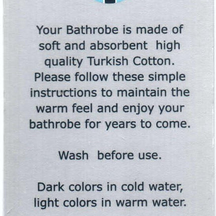 Men'S Deluxe Terry Cloth Turkish Cotton Bathrobe Robe