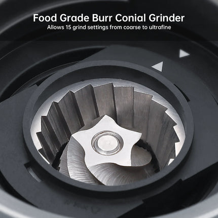 Espresso Coffee Machine 15 Bar with Grinding Coffee Filter Milk Frother, Automatic Coffee Maker for Home